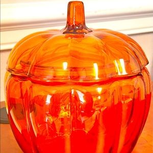 Glass Halloween Candy Jar